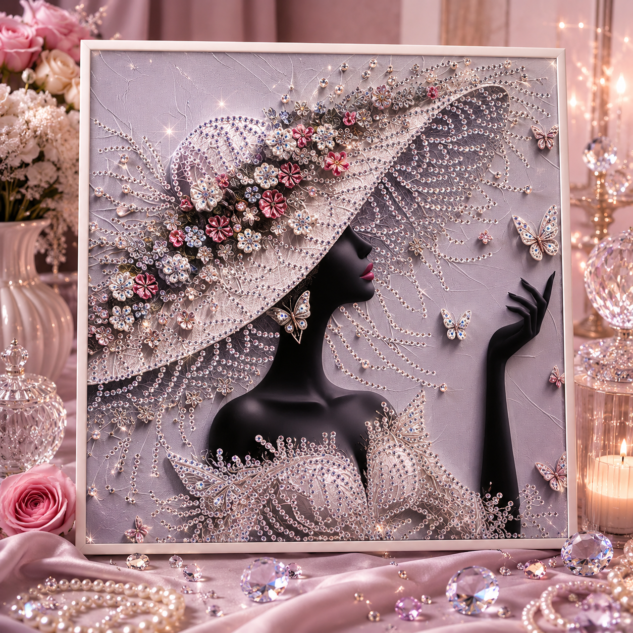 Elegant Lady Diamond Art Kit
